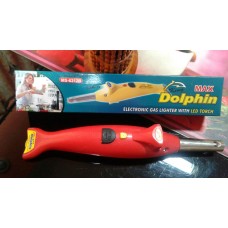 OkaeYa Kitchen Dolphin Shape Electronic Gas Lighter With Led Torch